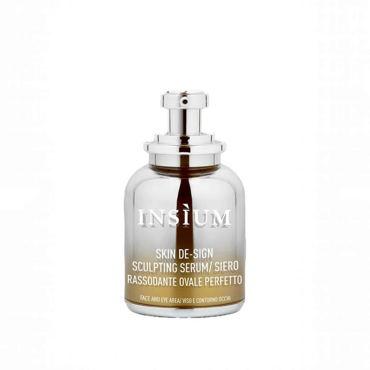 Siero rassodante Profumeria Muliere INSÌUM Ovale Perfetto in flacone di vetro con erogatore a pompa da 30 ml