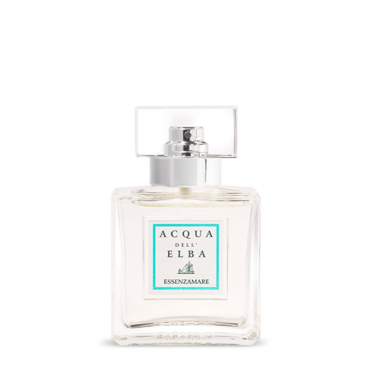 Profumeria Muliere Acqua dell'Elba Essenzamare Eau de Parfum 50 ml in flacone di vetro trasparente con tappo quadrato