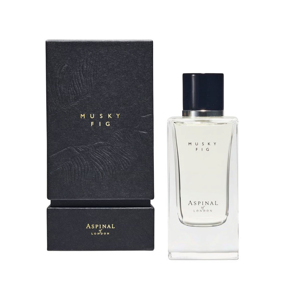 Profumeria Muliere presenta Aspinal of London Musky Fig Eau de Parfum 100ml con scatola nera elegante