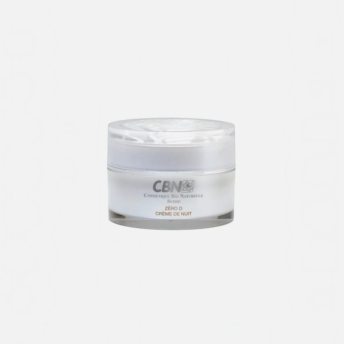 Vasetto di crema notte CBN Zero D da 50 ml, trattamento viso rigenerante disponibile presso Profumeria Muliere